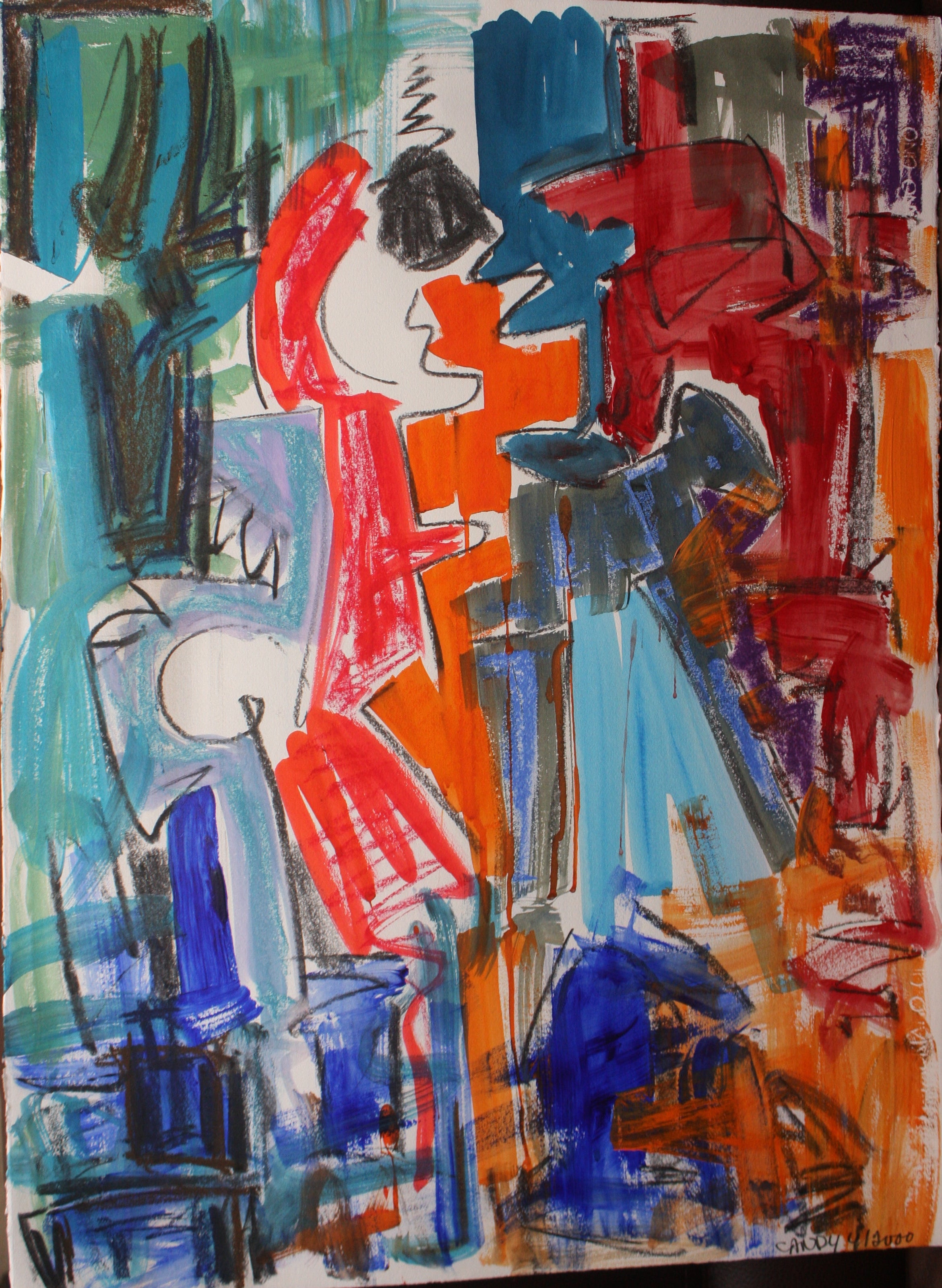 Original mixed media artwork by Candy