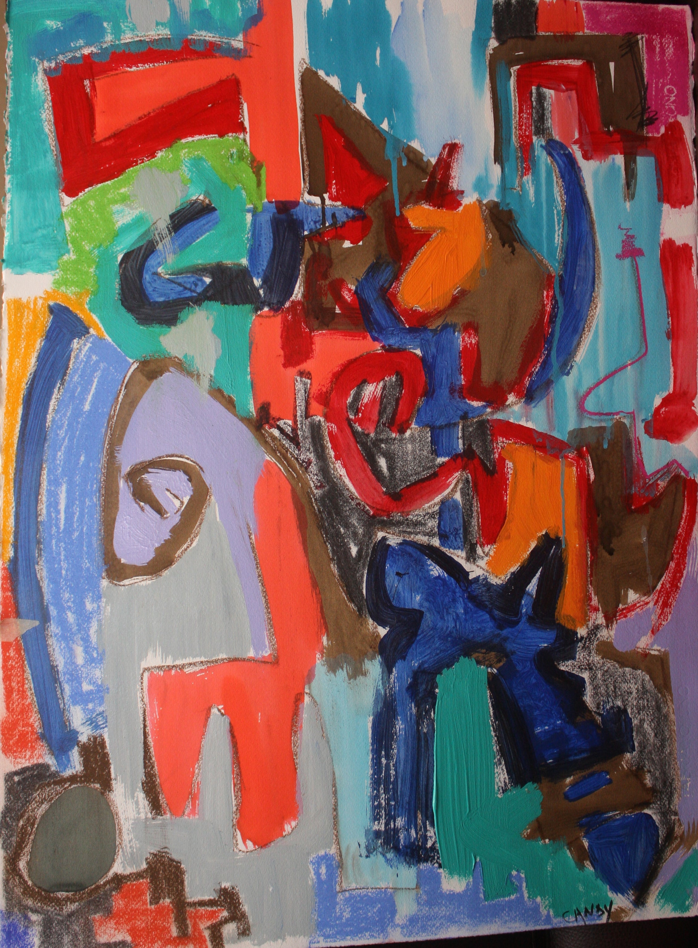 Original mixed media artwork by Candy