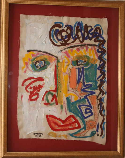 Original mixed media artwork by Candy
Canvas ~14.5"x20" Framed 21"x26.5"