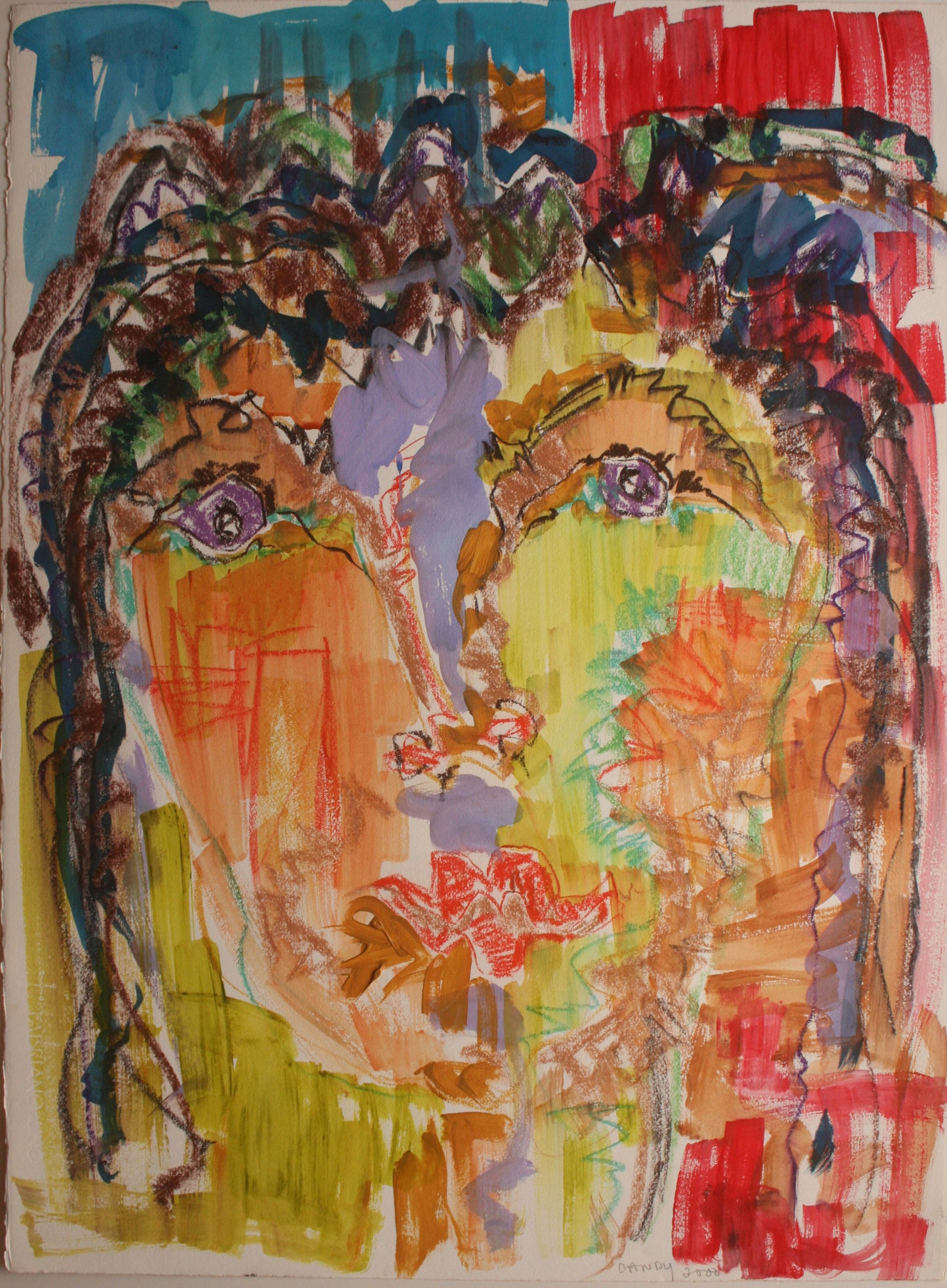 Original mixed media artwork by Candy