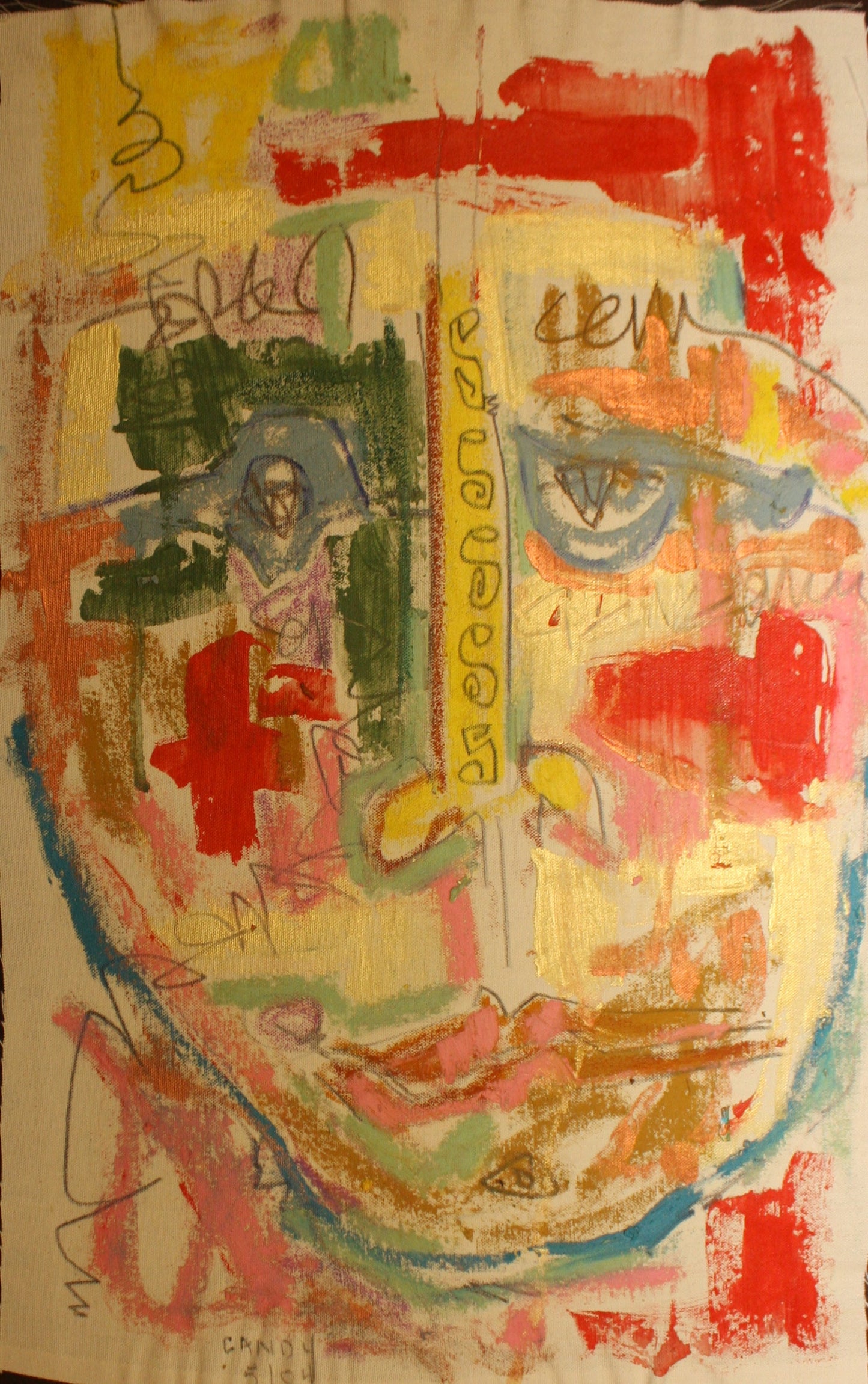 Original mixed media artwork by Candy