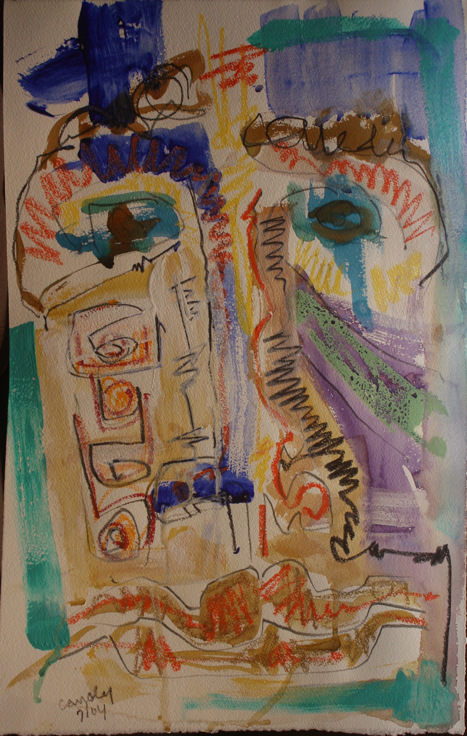 Original mixed media artwork by Candy