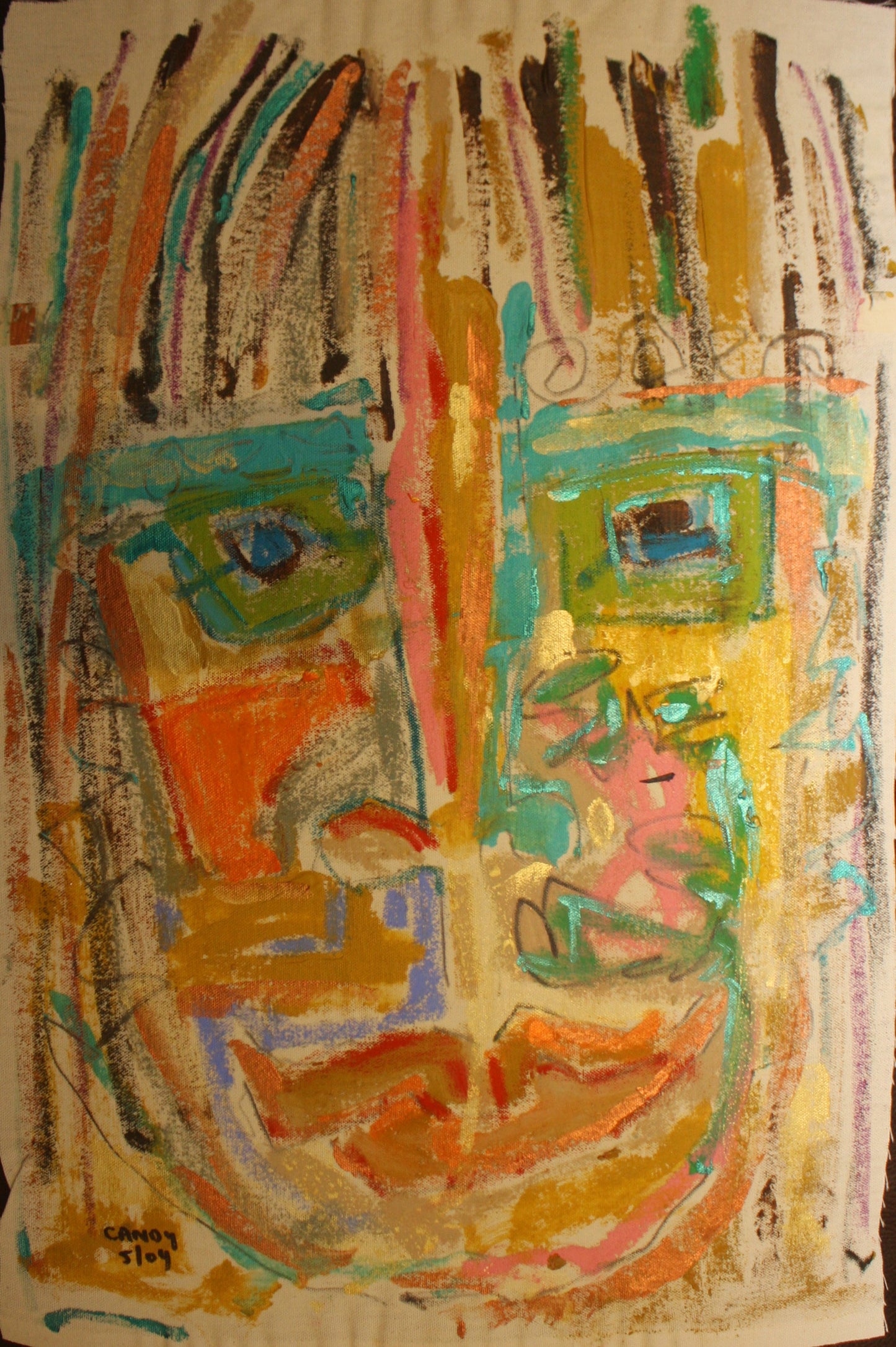 Original mixed media artwork by Candy