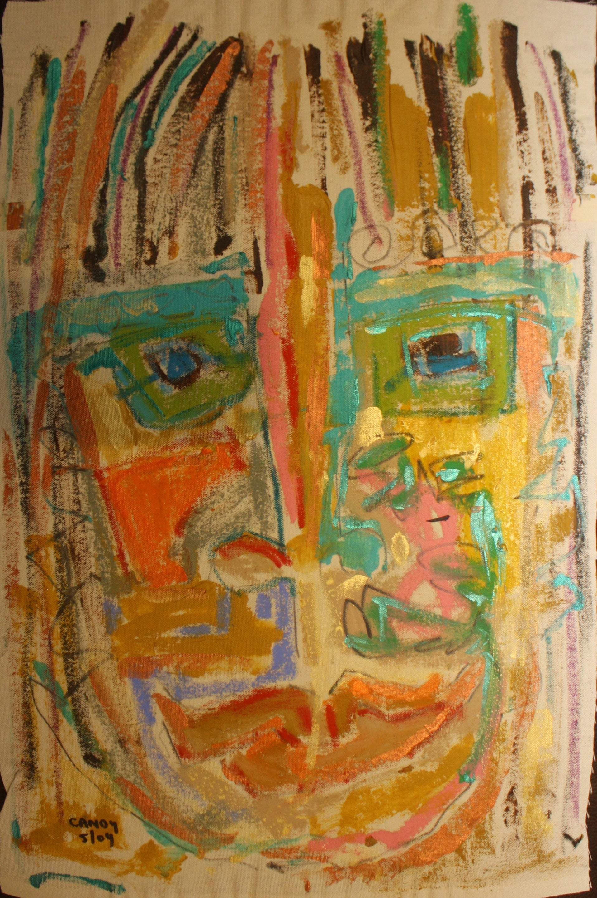 Original mixed media artwork by Candy